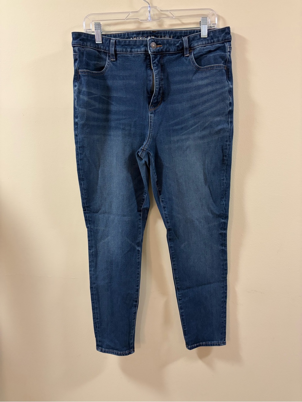 American Eagle Outfitters Skinny Jeans in Dark Blue Wash
